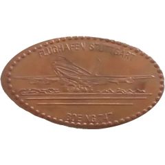 Flughafen Stuttgart Boeing 747 - Pressed penny