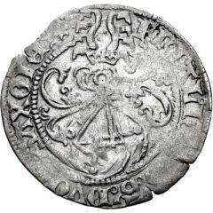 1 Zinsgroschen - Frederick III, with John and Albert Leipzig