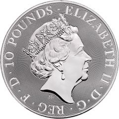 10 Pounds - Elizabeth II Silver Valiant, 10 oz Fine Silver