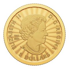 5 Dollars In the name of Elizabeth II, The Majestic Polar Bear and Cubs, Gold