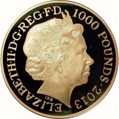 1000 Pounds - Elizabeth II 60th Coronation Jubilee, Gold Proof