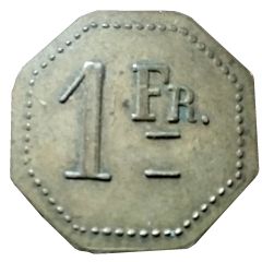 1 Franc - Jeton nécessité uniface