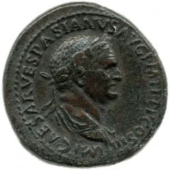 Sestertius - Vespasian FORTVNAE REDVCI S C, Fortuna
