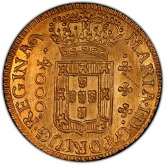 4000 Réis - Maria I Rio de Janeiro and Bahia Mints