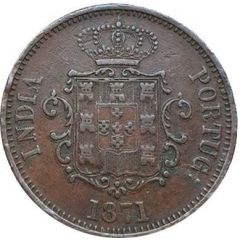 1/2 Tanga / 30 Réis – Luíz I Mumbai mint