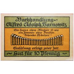 10 Pfennig Buchhandlung Alfred Adolph