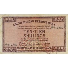 10 Shillings English - Afrikaans