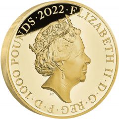 1000 Pounds - Elizabeth II Rome, Gold Proof