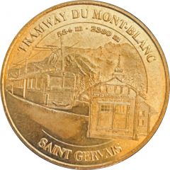 Jeton touristique - Monnaie de Paris - Tramway du mont-blanc