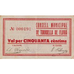50 Céntimos Torroella de Fluvià