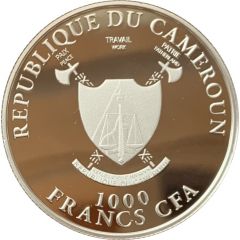 1000 Francs Year of the Dragon, gilded
