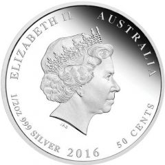 50 Cents - Elizabeth II 4th Portrait - 1916 Brothers in Arms