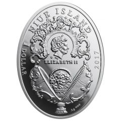 1 Dollar - Elizabeth II Egg with a Peacock