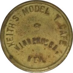 25 Cents - Keith`s Model T Cafe Winnemucca, Nevada