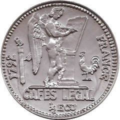Cafes Legal France 1/2 Ecu 1792