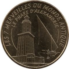 Monnaie de Paris Tourist Token - Les 7 merveilles du monde antique Le phare d`Alexandrie