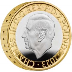 2 Pounds - Charles III JRR Tolkien, Silver Piedfort