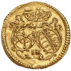 1 Pfennig - John George IV Gold pattern strike