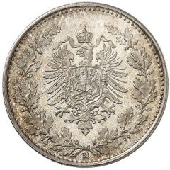 1/2 Mark - Wilhelm I type 1 - large shield - Pattern