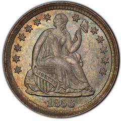 1/2 Dime `Seated Liberty Half Dime` reduced weight
