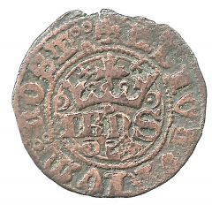 1/2 `Real of 10 soldos` - João I Lisboa mint