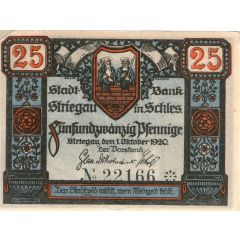25 Pfennig Stadtbank