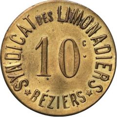 10 Centimes - Syndicat des Limonadiers - Béziers [34]