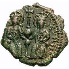 10 Nummi - Justin II and Aelia Sophia Theoupolis