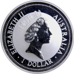1 Dollar - Elizabeth II 3rd Portrait - Australian Kookaburra
