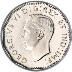 5 Cents - George VI with IND:IMP: