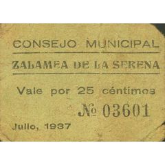 25 Céntimos Zalamea de la Serena