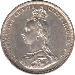 1 Shilling - Victoria 2nd portrait, 1st type