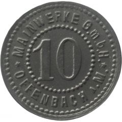 10 Pfennig - Offenbach Mainwerke G.m.b.H.