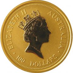 100 Dollars - Elizabeth II 3rd Portrait - Australian Nugget - Gold Bullion Coin