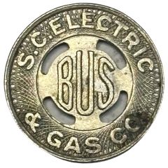 1 Bus Fare - S.C. Electric and Gas Co. Columbia, South Carolina