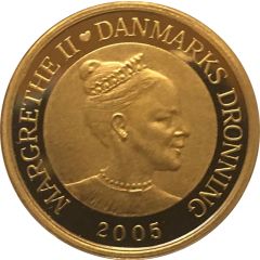 10 Kroner - Margrethe II 4th portrait, Ugly Duckling - Gold issue