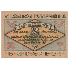 2 Korona Világítási és Vízmű Rt., Budapest