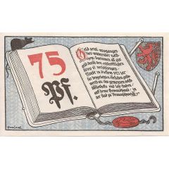 75 Pfennig Volksbibliothek und Lesestuben