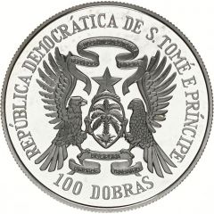 100 Dobras World Fisheries Conference, Silver Proof