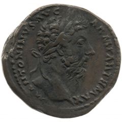 Sestertius - Marcus Aurelius TR POT XXIII IMP V COS III S C FORT RED, Fortuna
