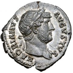 Denarius - Hadrian COS III, Hercules