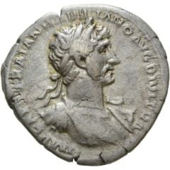Denarius - Hadrian PARTH F DIVI NER NEP P M TR P COS FORT RED, Fortuna