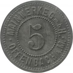 5 Pfennig - Offenbach Mainwerke G.m.b.H.