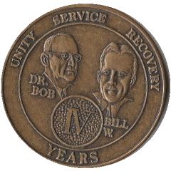 Token - Alcoholics Anonymous Sobriety 4 years