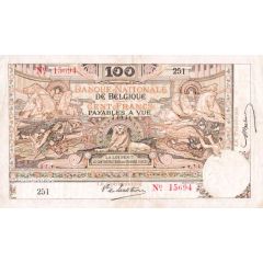 100 Francs red serial