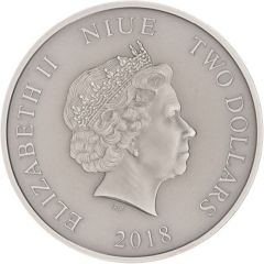 2 Dollars - Elizabeth II Jurassic Park 25th Anniversary