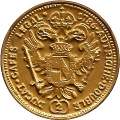 Cafes Legal Autriche Double Ducat 1786