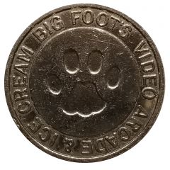 Token - Big Foot's Video Arcade and Ice Cream Lauderhill, Florida