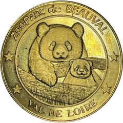 Jeton touristique - Médailles et Patrimoine - ZooParc de Beauval - Val de Loire - Pandas