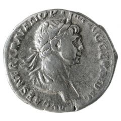 Denarius - Trajan PARTHICO P M TR P COS VI P P S P Q R SALVS AVG, Salus
